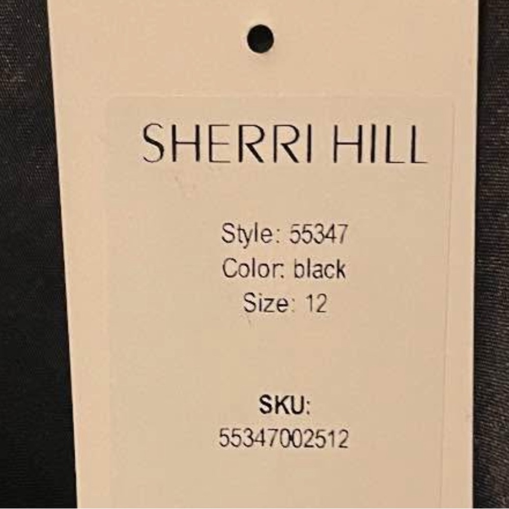 Sherri Hill Black Lace Prom Dress - Picture 4 of 4